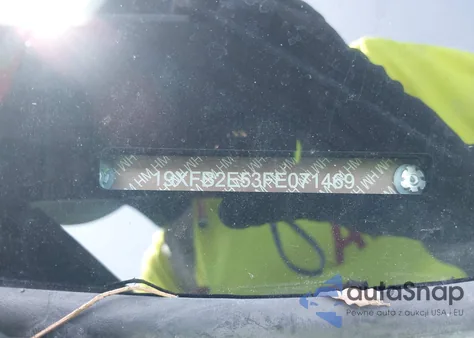 2015 Honda Civic Lx z USA, uszkodzony, nr VIN 19XFB2E53FE071469